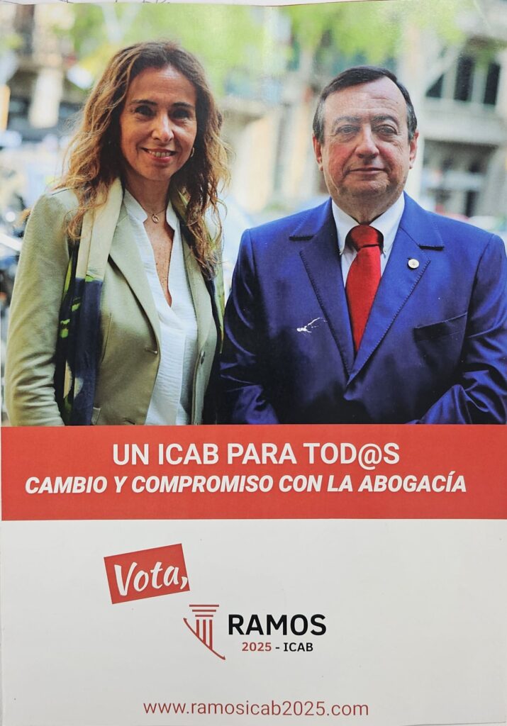 Candidatura al decanato del ICAB de Joan Ramon Ramos Raich