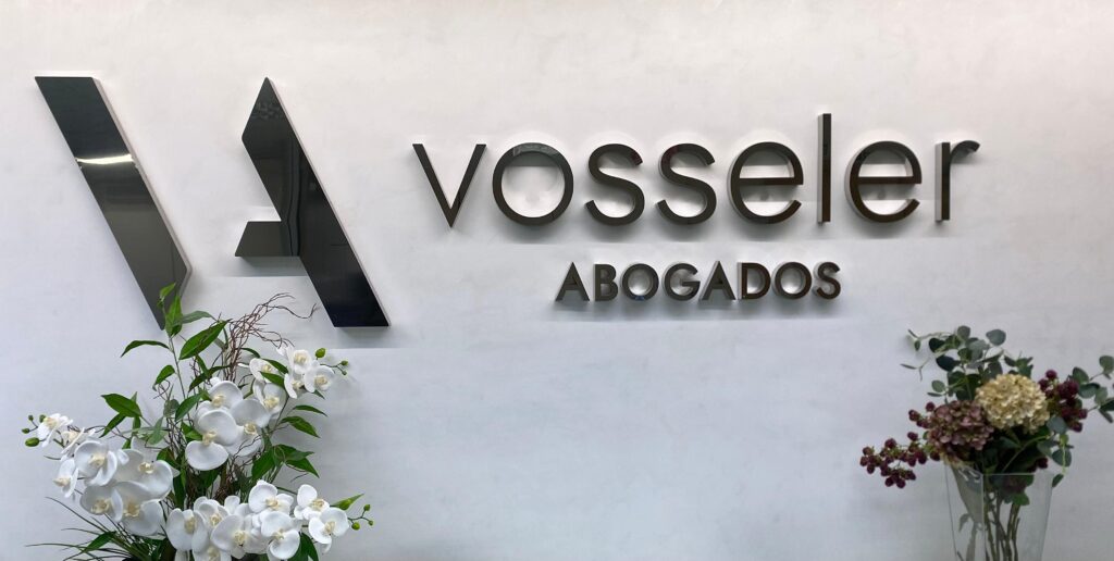 Detalle de la recepción de Vosseler Abogados