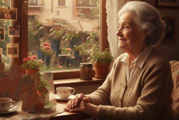 Imagen de anciana sola ante la ventana para ilustrar el tema del Día Internacional contra la Soledad no deseada