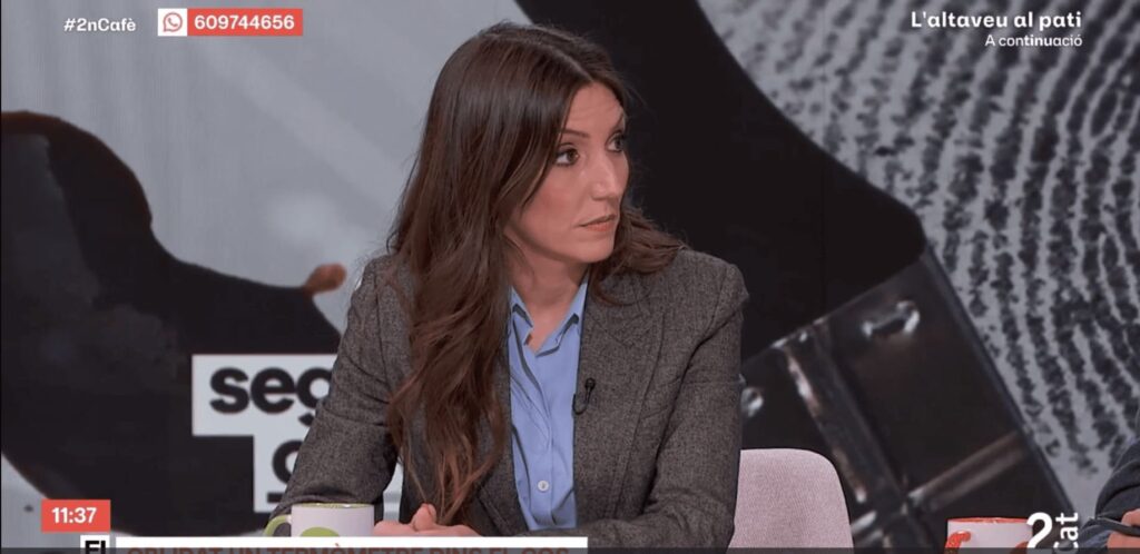 Mònica Santiago habla en el programa de TVE-Catalunya 'Segon cafè' del proceso legal ante una negligencia médica.