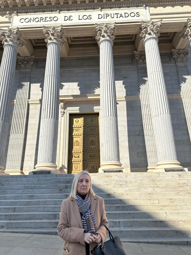 Pilar Rosanes, en el Congreso, en su lucha por endurecer los elitos de seguridad vial.
