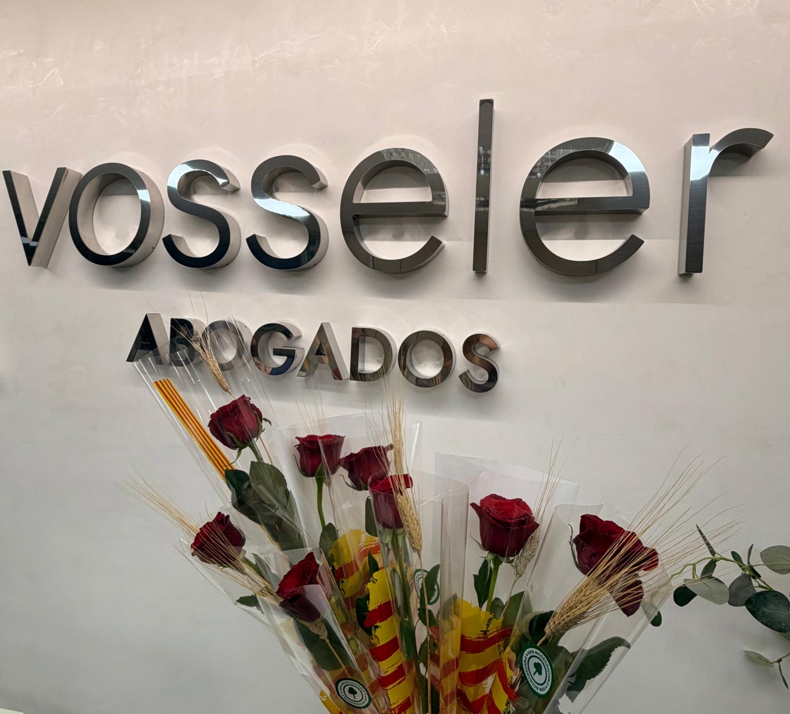 Imagen de Vosseler Abogados en la Diada de Sant Jordi de 2026