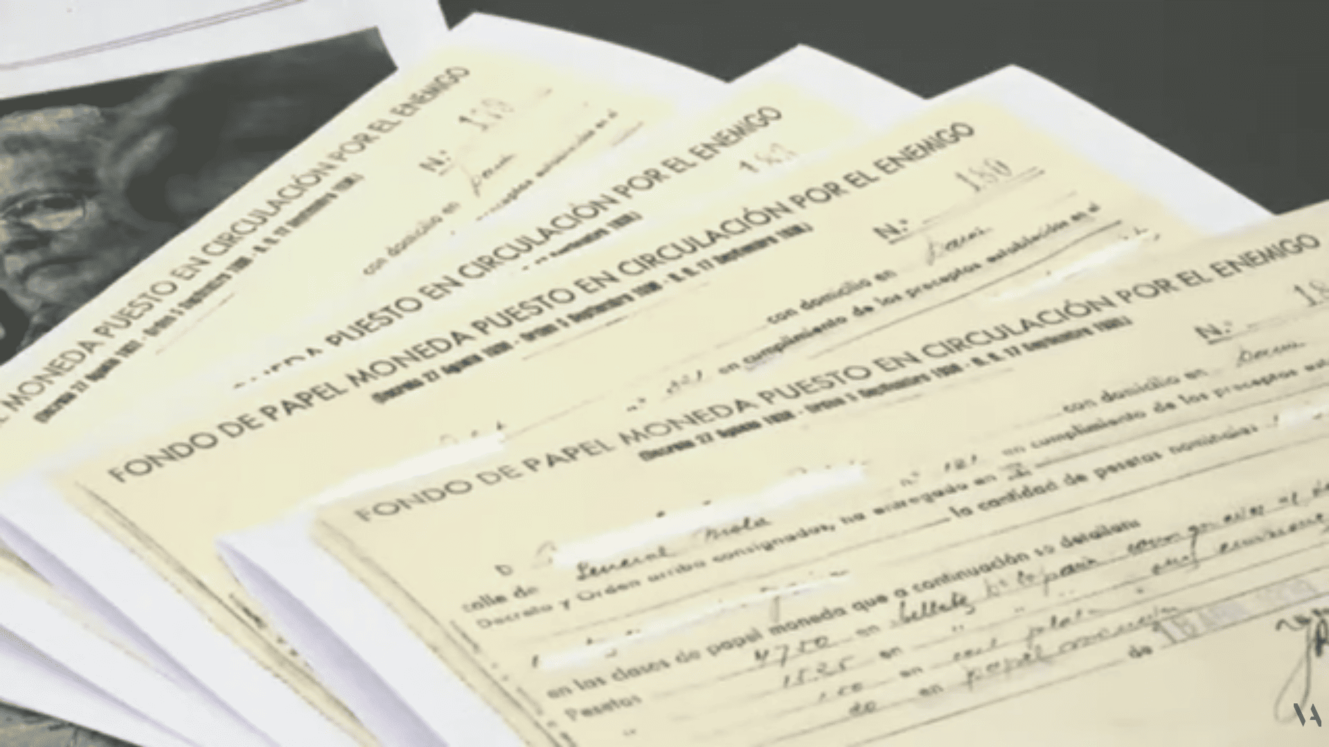 Documentos de las incautaciones franquistas. Cedidas por la APIGF
